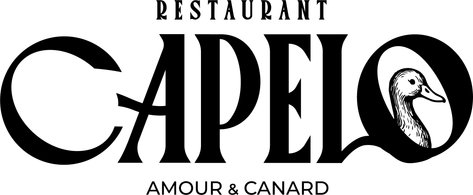 Restaurant Perigueux - restaurant gastronomique perigueux - perigueux restaurant - resto perigueux Le Capelo - Logo Black
